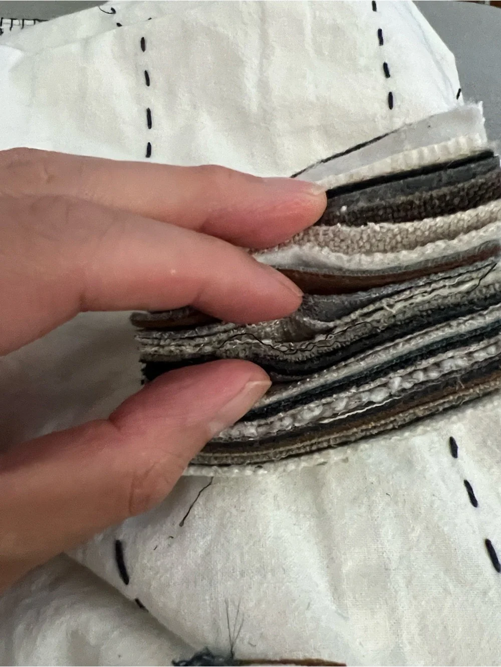 Mixed Textile Fabric Swatch Bundle – 20 Pcs 3x3”